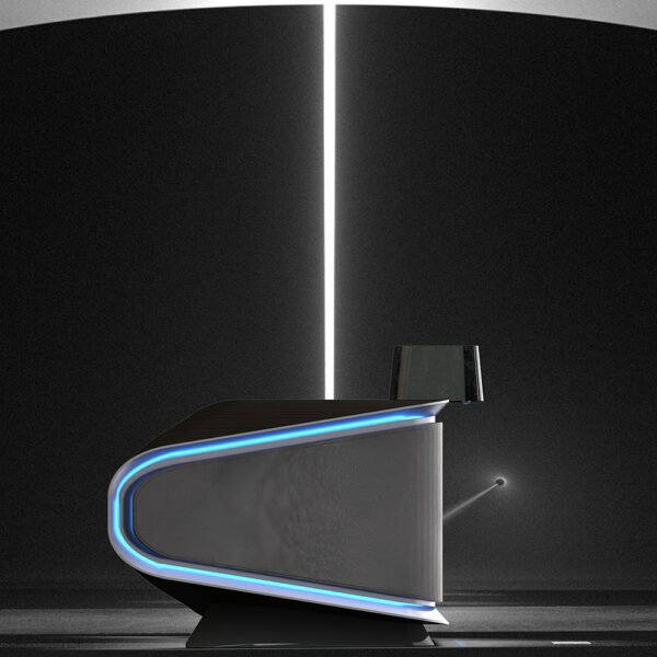 Customizable Modern Office Reception Front Desk U Shape Reception Counter - 图片 3