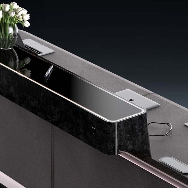 Customizable Modern Office Reception Front Desk U Shape Reception Counter - 图片 2