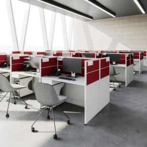 Office Furniture Partition Workstation Desks Long Shaped Call Center Cubicle Work Station Table