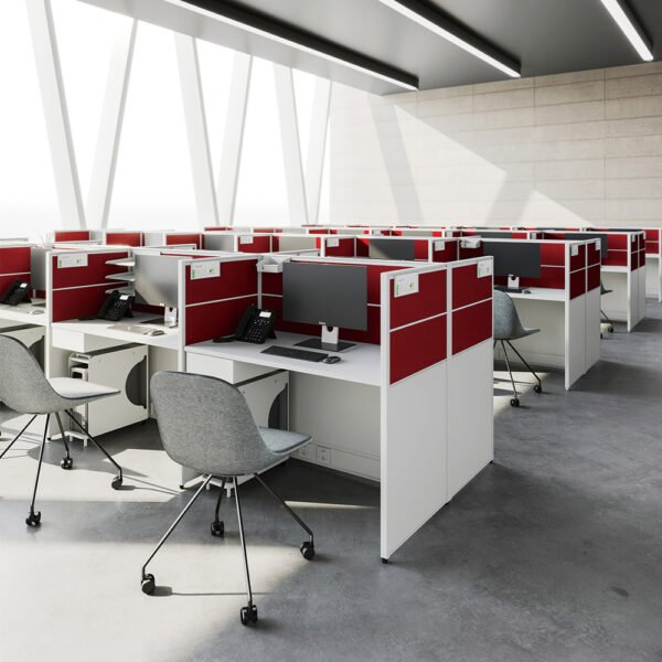 Office Furniture Partition Workstation Desks Long Shaped Call Center Cubicle Work Station Table