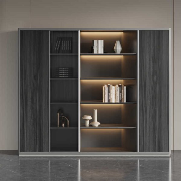 Multi-Purpose Office Wooden Book Cabinets Furniture - 图片 3