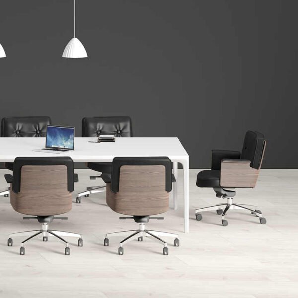 Antique Design Meeting Chair Sleek Vintage Styled Office Business Chair - 图片 2