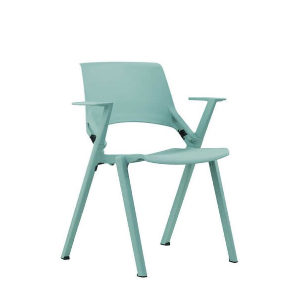Office School Project Conference Chair Black Mesh Breathable Meeting Room Folding Chair - 图片 3