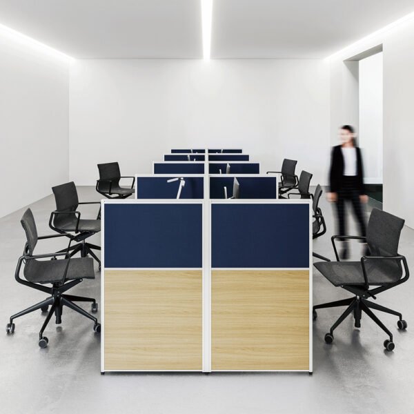 Office Furniture Partition Workstation Desks Long Shaped Call Center Cubicle Work Station Table - 图片 3