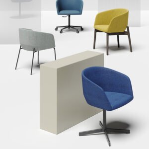 Hotel-Contemporary Style Leisure Chair Solid Stainless Steel Leg Leisure 1 Seater Round Lounge Chair