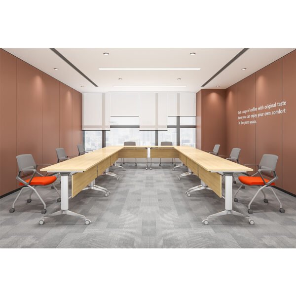 Movable Simple Steel Frame Folding Office Table - 图片 2