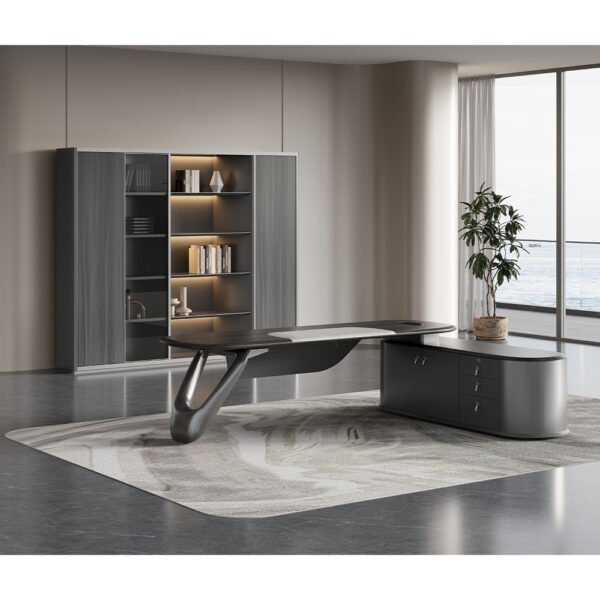 Modern L Boss Manager CEO Executive Desk - 图片 3