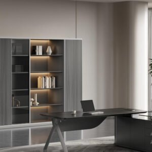 Multi-Purpose Office Wooden Book Cabinets Furniture