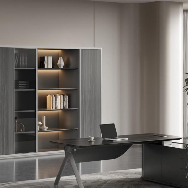 Multi-Purpose Office Wooden Book Cabinets Furniture