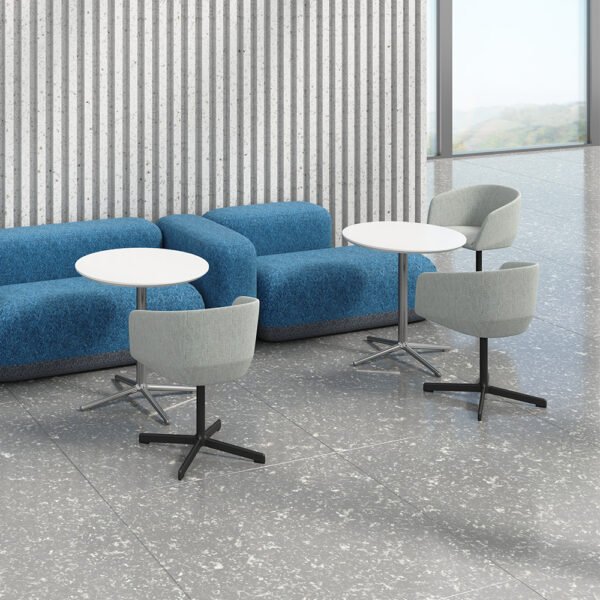 Hotel-Contemporary Style Leisure Chair Solid Stainless Steel Leg Leisure 1 Seater Round Lounge Chair - 图片 2
