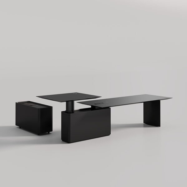 Height Adjustable Desk Modern CEO OfficeTable Boss Executive Desk - 图片 2