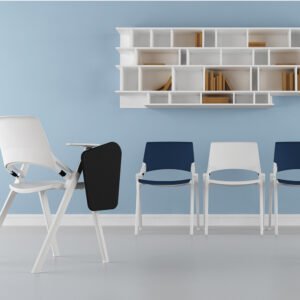 Office School Project Conference Chair Black Mesh Breathable Meeting Room Folding Chair