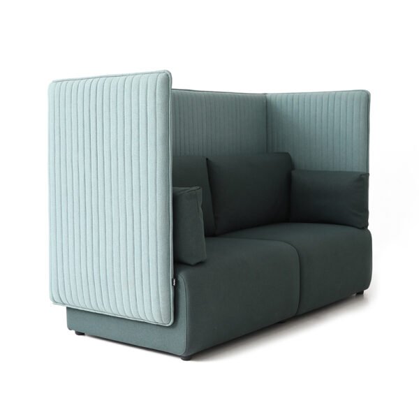 Office Meeting High Back Fabric Private Space Waiting Reception Room Sectional Office Booth Sofa - 图片 2