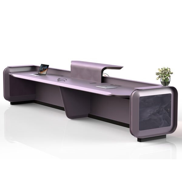 Hotel Modern Office Reception Lobby Big Desk Front Desk Reception Counter - 图片 2
