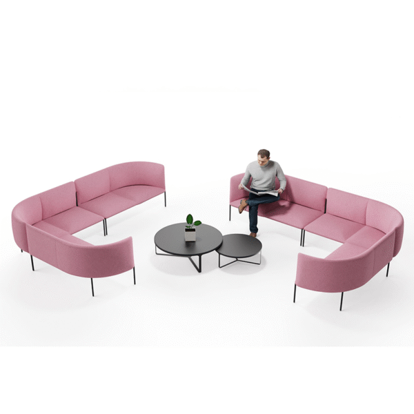 Hall Reception Area Leisure Office Lobby Modular Waiting Area Sectional Sofa - 图片 2
