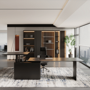 Height Adjustable Desk Modern CEO OfficeTable Boss Executive Desk
