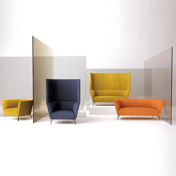 Modern High Back Office Acoustic Sofa Set Lounge Chair - 图片 2