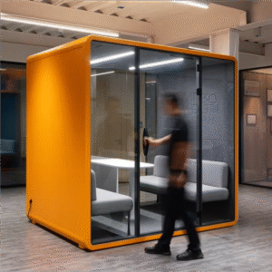 Small Single Person Phone Booth Private Work Pod