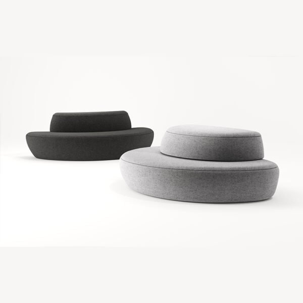 Modular Comfy Sofa Salon Half-Circle Waiting Room Sofa