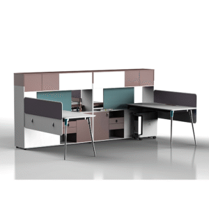 Modern Classy Home Modular Workstation Supplies Work Station Organizer Office Desk Luxury Executive Office Staff Table Partition