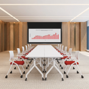 Steel Frame Legs Folding Training Conference Table