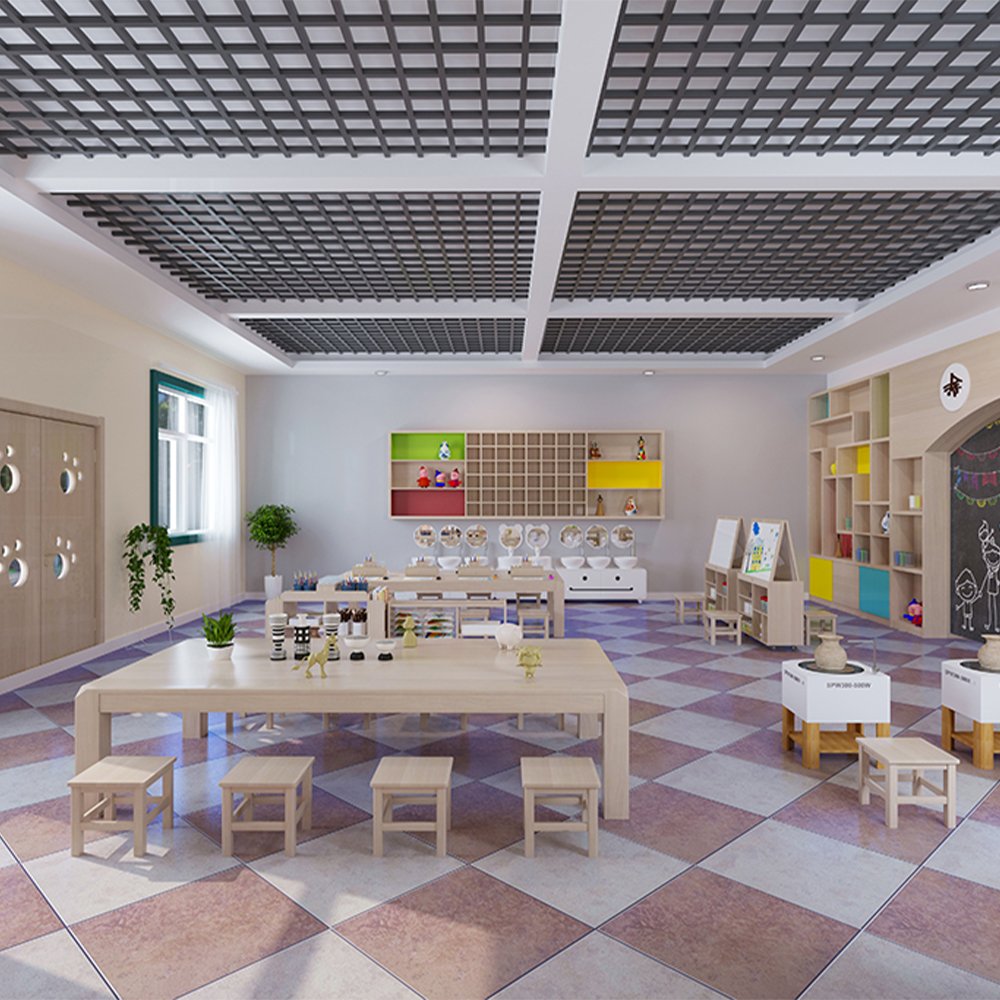 Kindergarten Preschool Montessori Daycare School Drawing Area Wooden Tables and Chair - 图片 3