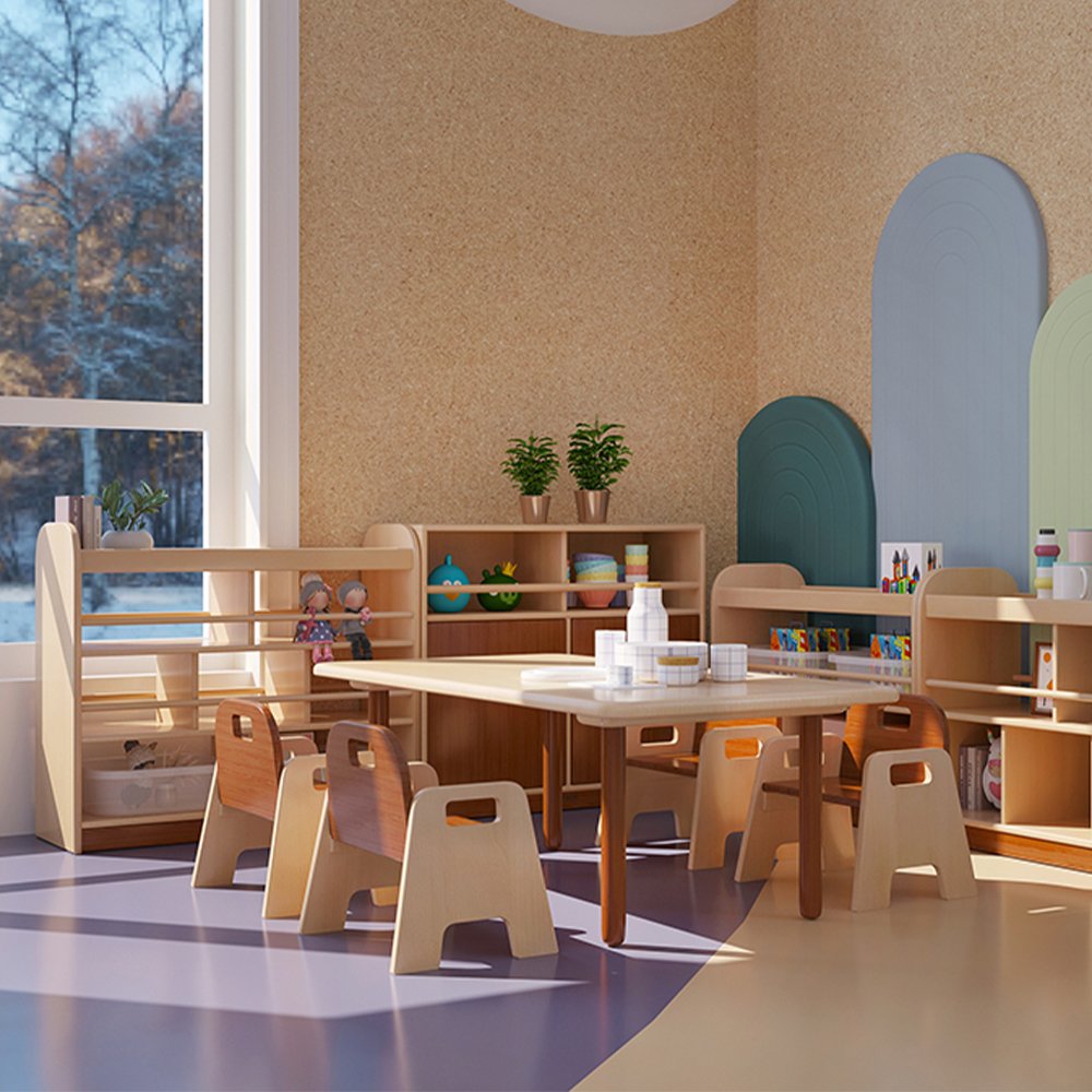 Montessori Kindergarten Cabinets Kids' Bookcase Storage Furniture