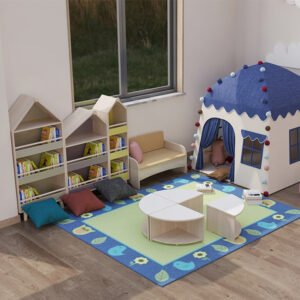 Montessori Daycare Preschool Quiet Reading Cube Activity Corner Floor Library