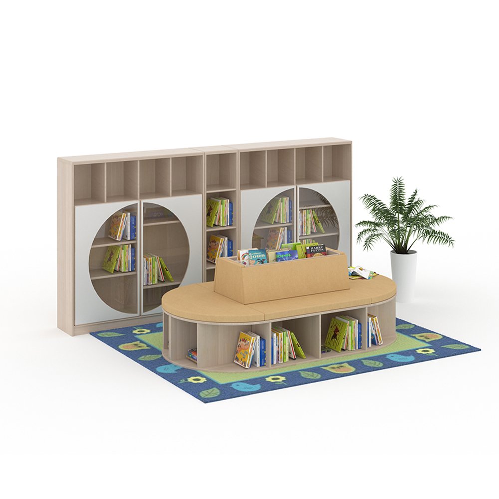 Montessori Daycare Preschool Quiet Reading Cube Activity Corner Floor Library - 图片 5