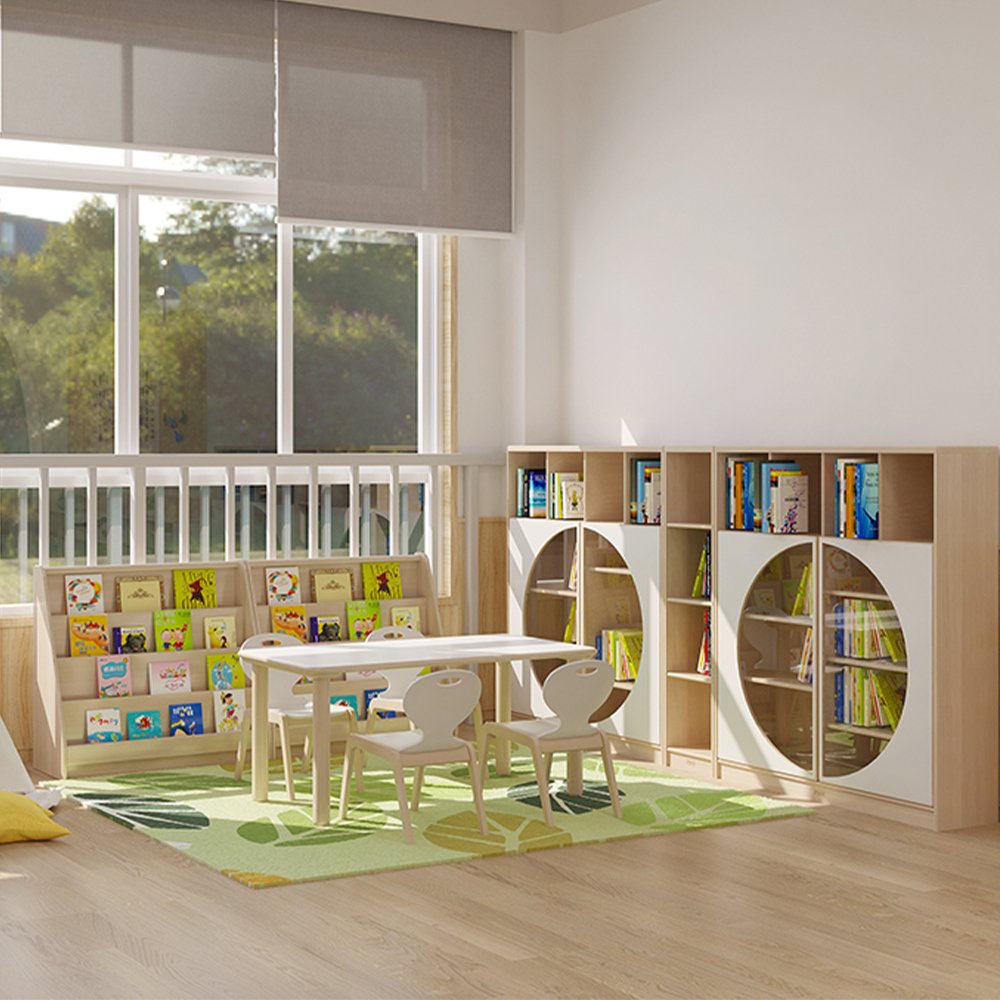 Montessori Daycare Preschool Quiet Reading Cube Activity Corner Floor Library - 图片 2